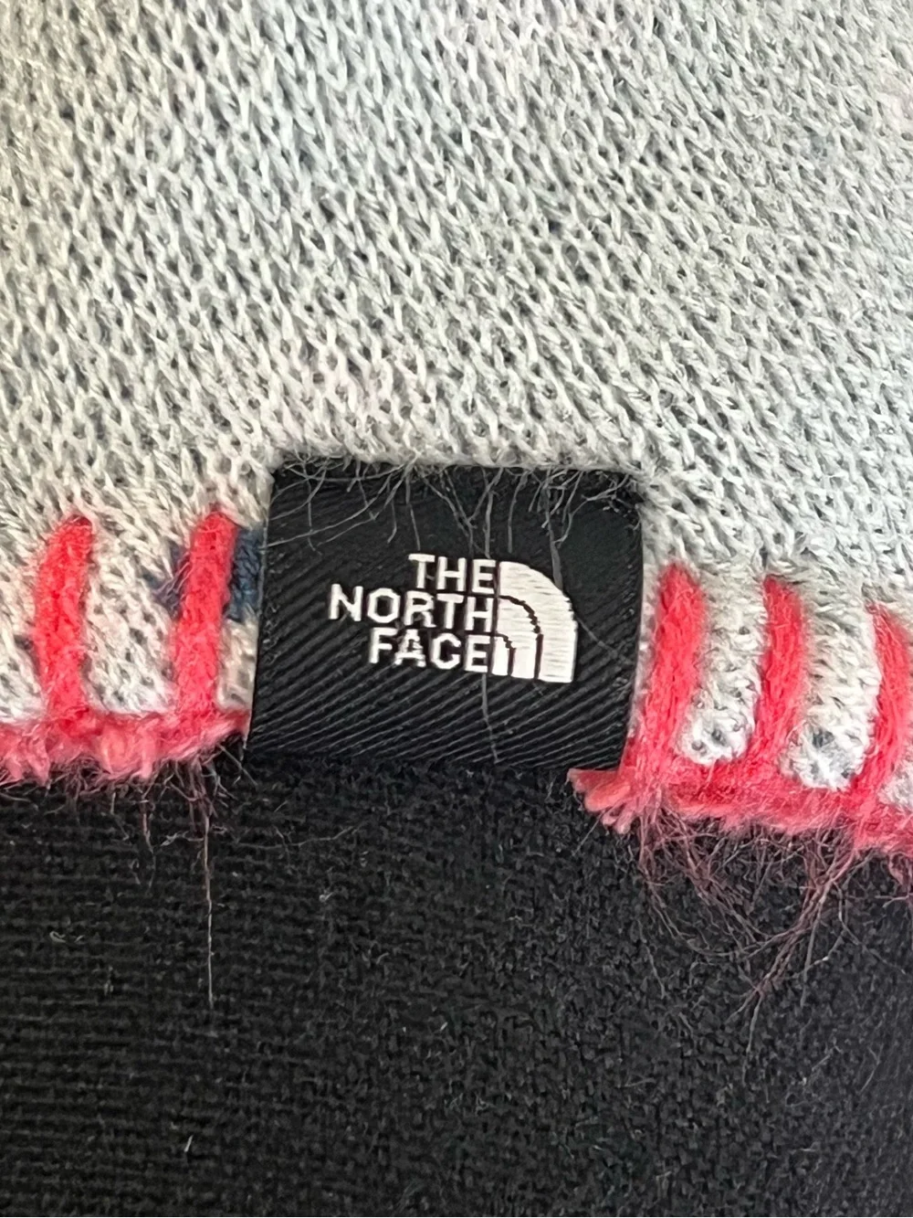 The North Face Infant XXS 0-6M Blue Pink Pom Beanie Fleece Lined Beanie